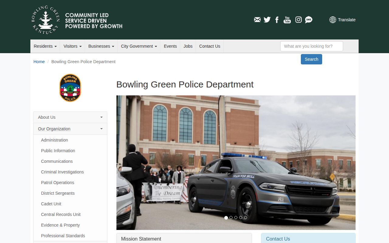 Bowling Green police source for busted mugshots and arrest records